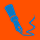 Pen Superior Mini Orange (Blue ink)